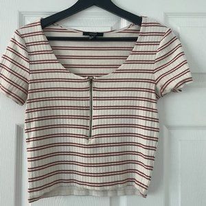 Striped short sleeve Forever 21 top